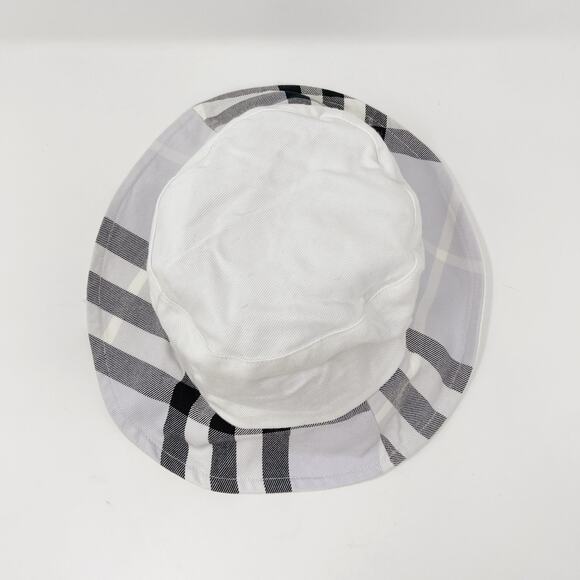 Burberry Reversible Bucket Hat Nova Check White Lilac Purple Black Cotton Womens main image 5